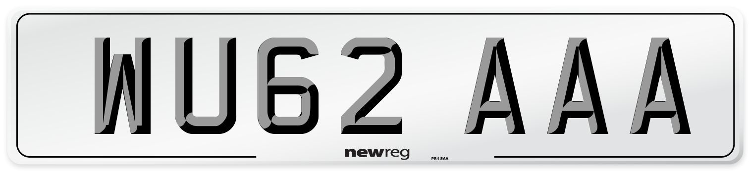 WU62 AAA Number Plate from New Reg